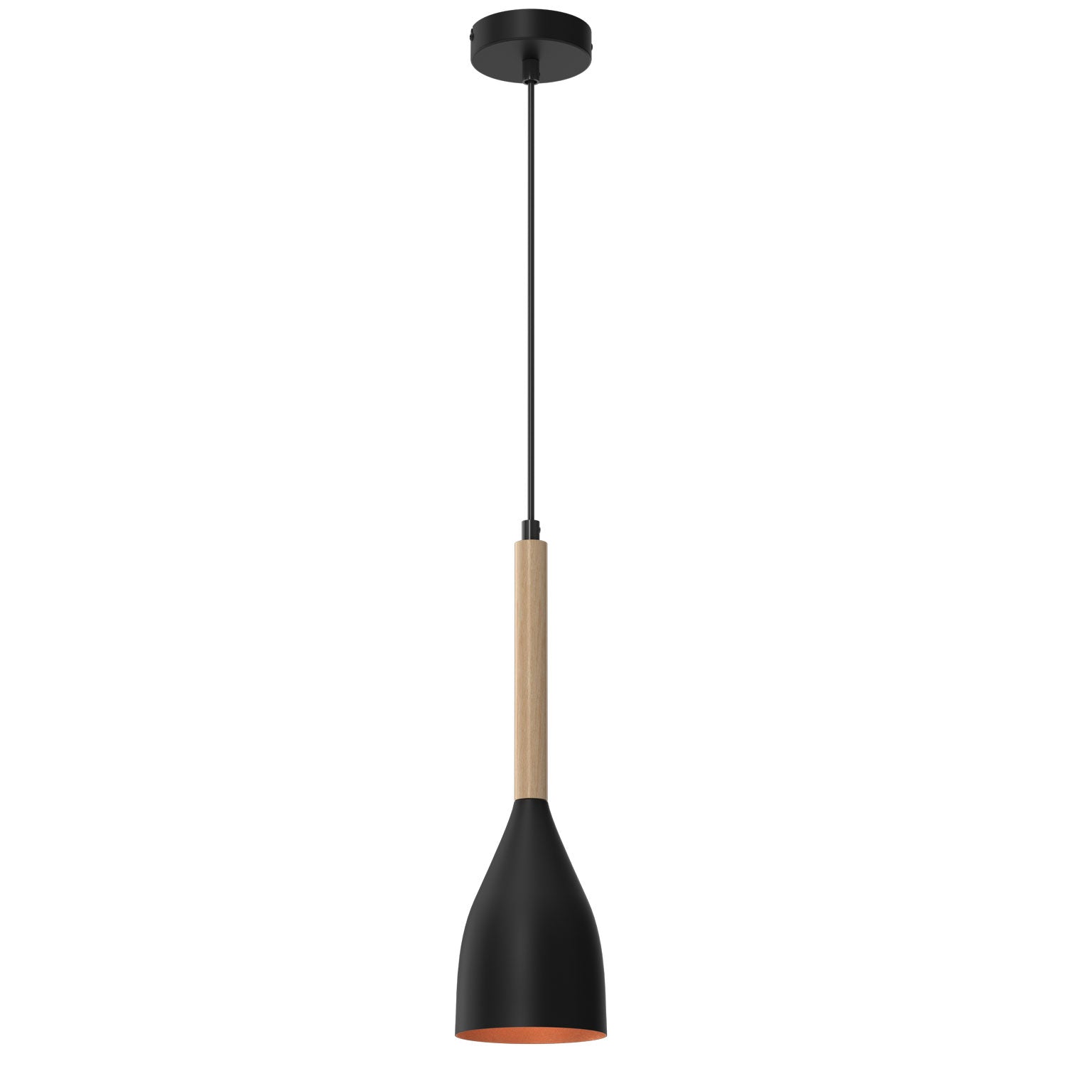 żyrandol Muza black/gold 1xE27