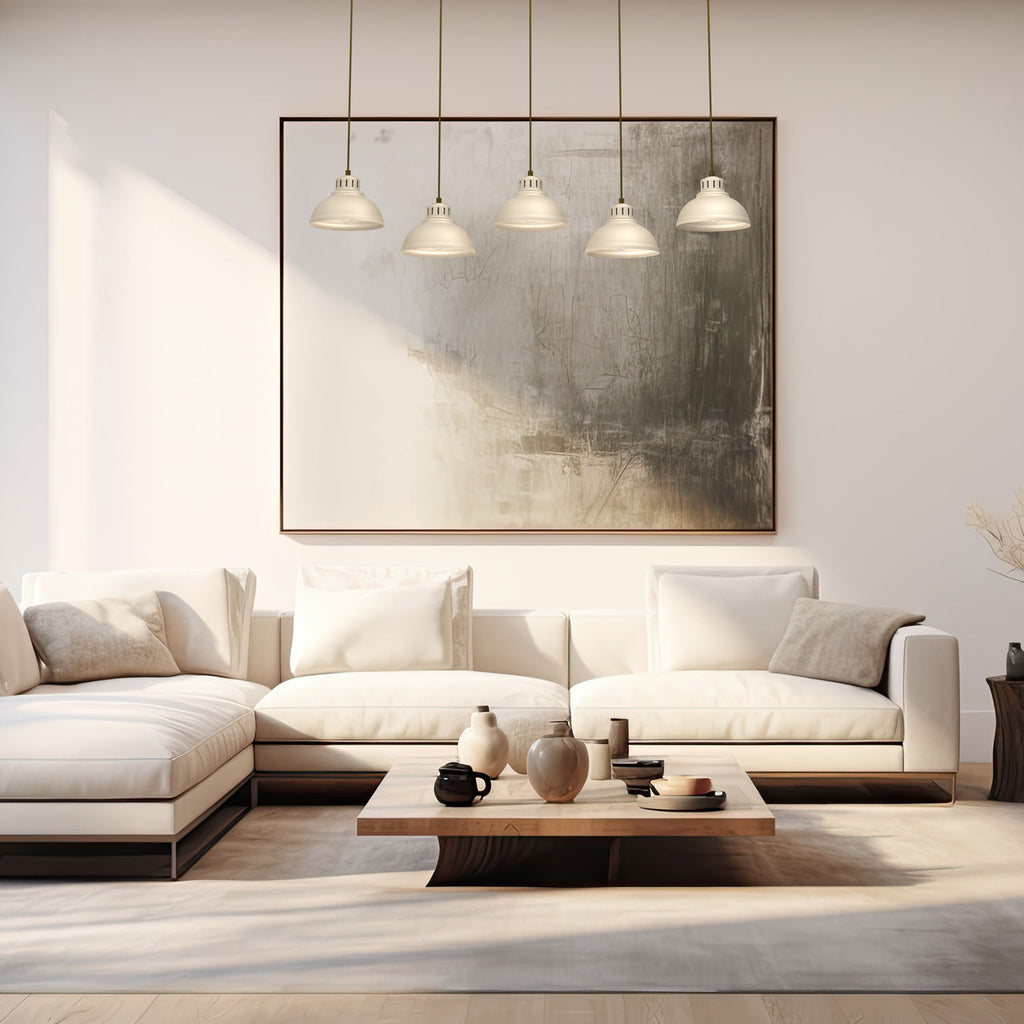 żyrandol Sven beige 5xE27
