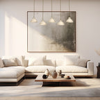 żyrandol Sven beige 5xE27