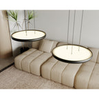Maxlight Lampa wisząca Vik 48cm - Metal - Czarny + złoty P0556