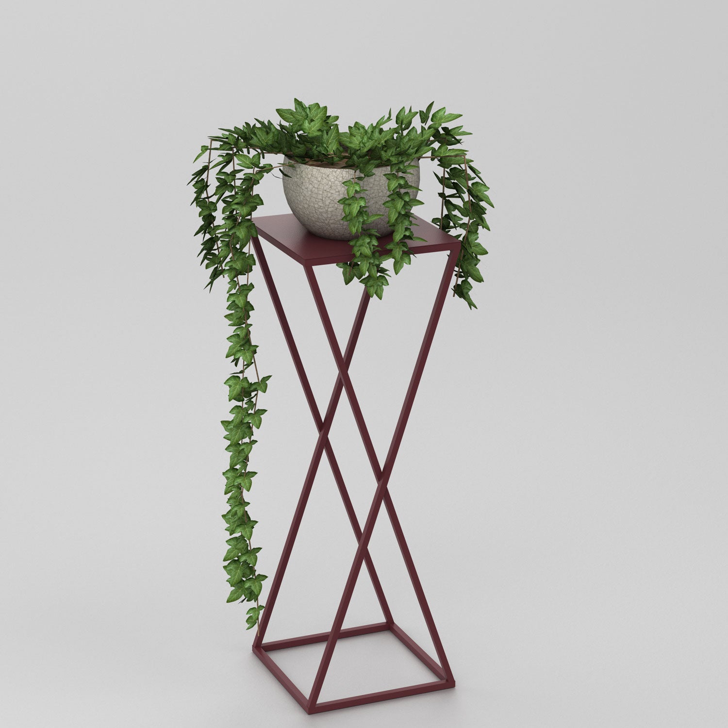 Flower stand Column B 700x240x240 burgundy