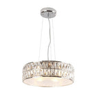 Maxlight Lampa wisząca Diamante 38cm - Metal + szkło - Chrom P0236