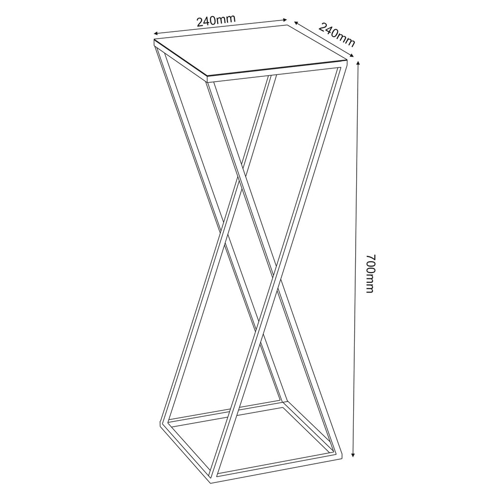 Flower stand Column B 700x240x240 beige