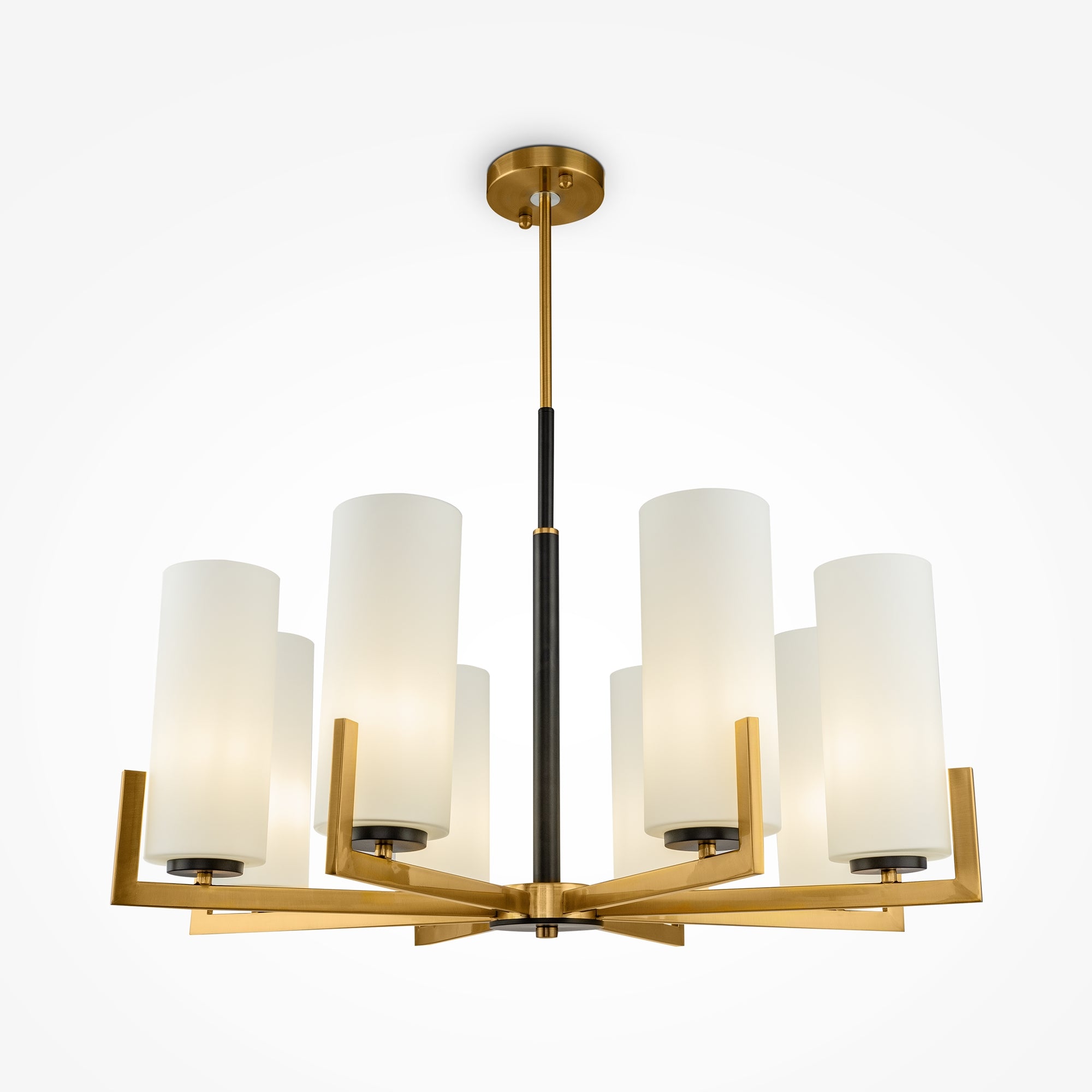 Maytoni Lampa wisząca Fortano - Metal - Czarny + mosiądz MOD089PL-08BS