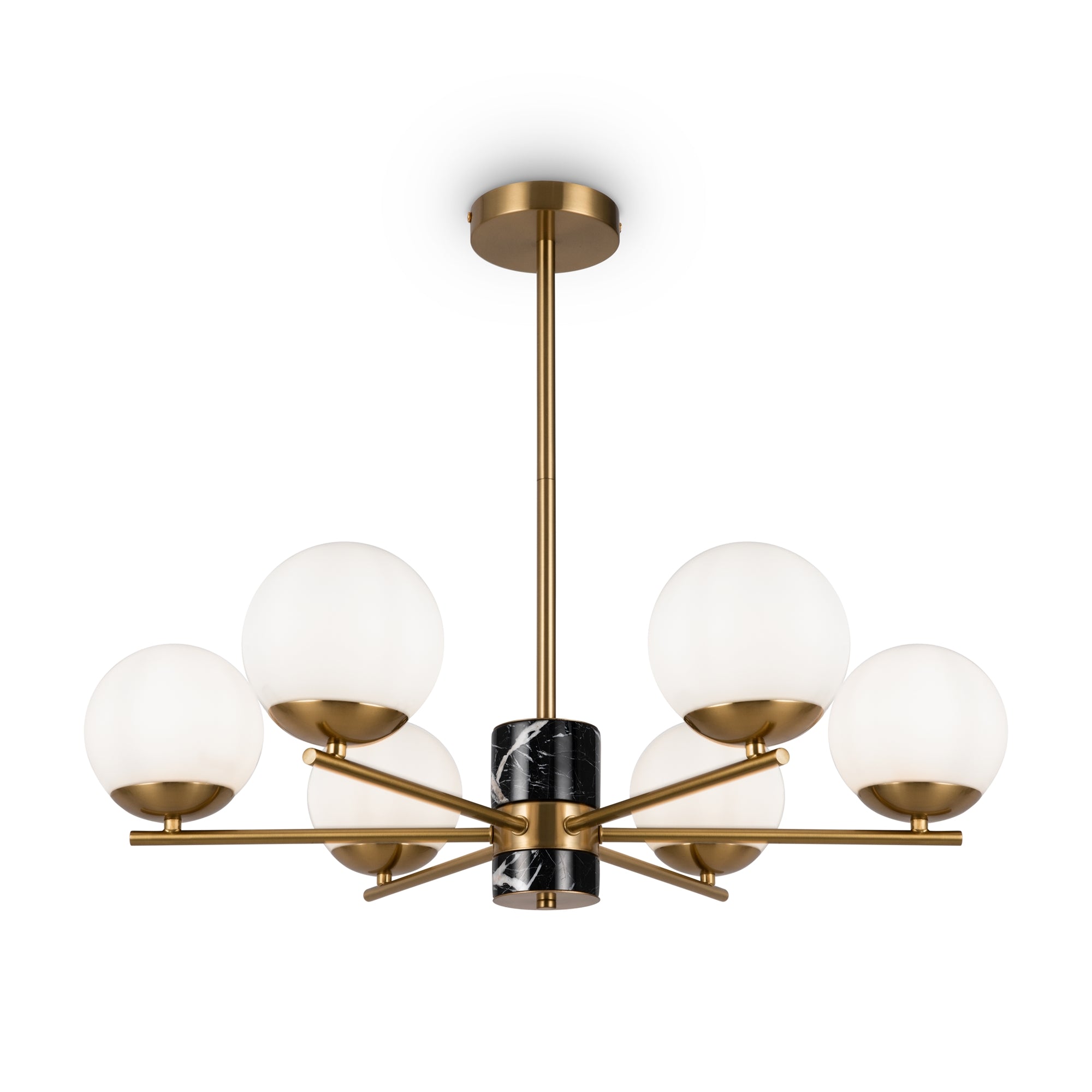Maytoni Lampa wisząca Marble - Metal - Mosiądz MOD187PL-06BS