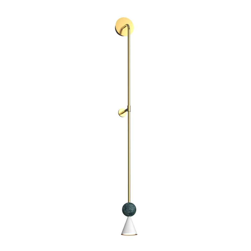 Maxlight Kinkiet Bingo - Malachit - Złoty W0448