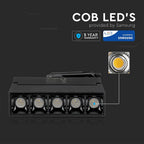 12W Lampa LED liniowa na szynoprzewód MAGNETIC / Chip SAMSUNG / Barwa:2700K / Obudowa: Czarna