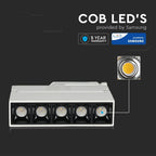 12W Lampa LED liniowa na szynoprzewód MAGNETIC / Chip SAMSUNG / Barwa:4000K / Obudowa: Biała