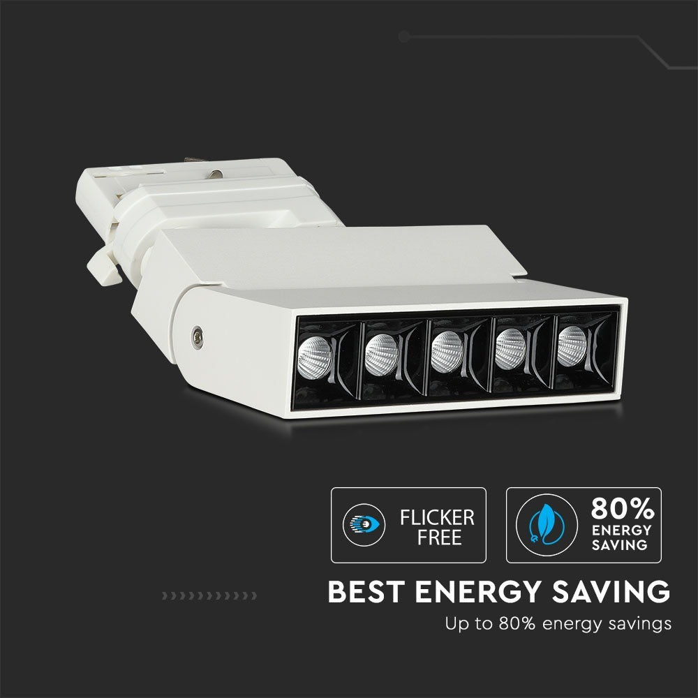 12W Lampa LED liniowa na szynoprzewód MAGNETIC / Chip SAMSUNG / Barwa:4000K / Obudowa: Biała