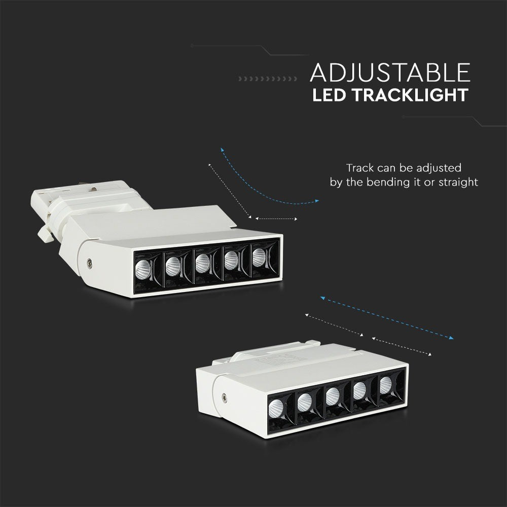 12W Lampa LED liniowa na szynoprzewód MAGNETIC / Chip SAMSUNG / Barwa:4000K / Obudowa: Biała