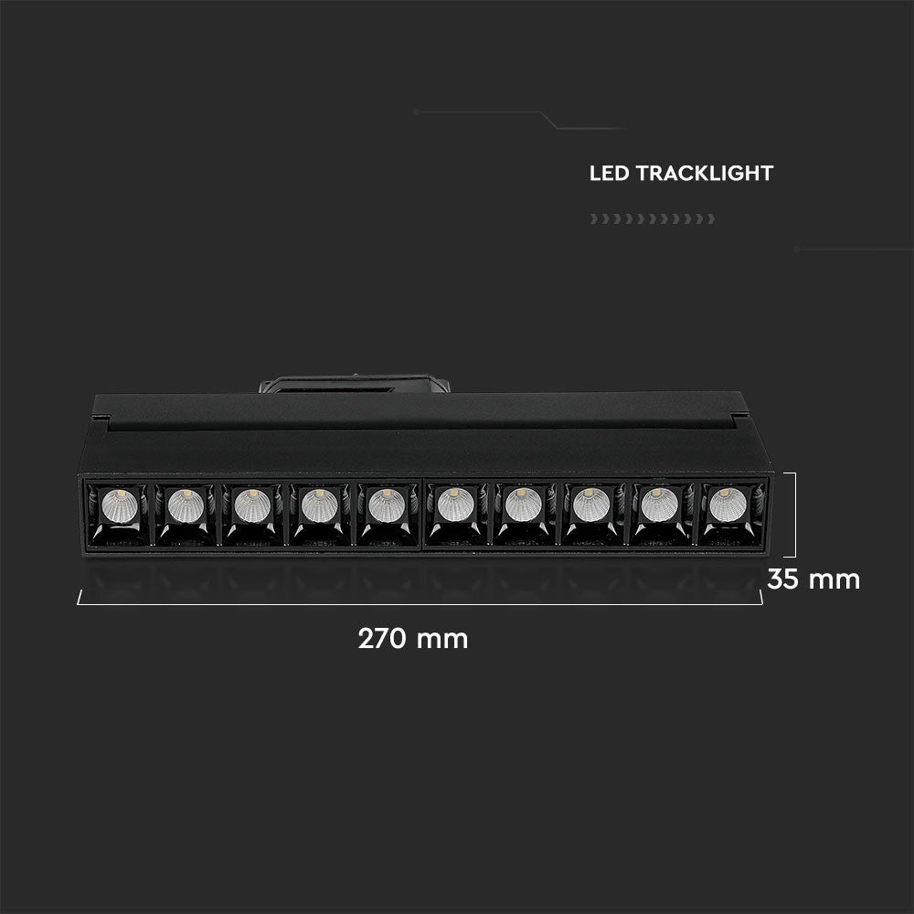 25W Lampa liniowa LED na szynoprzewód / Chip SAMSUNG / Barwa:2700K / Obudowa: Czarna