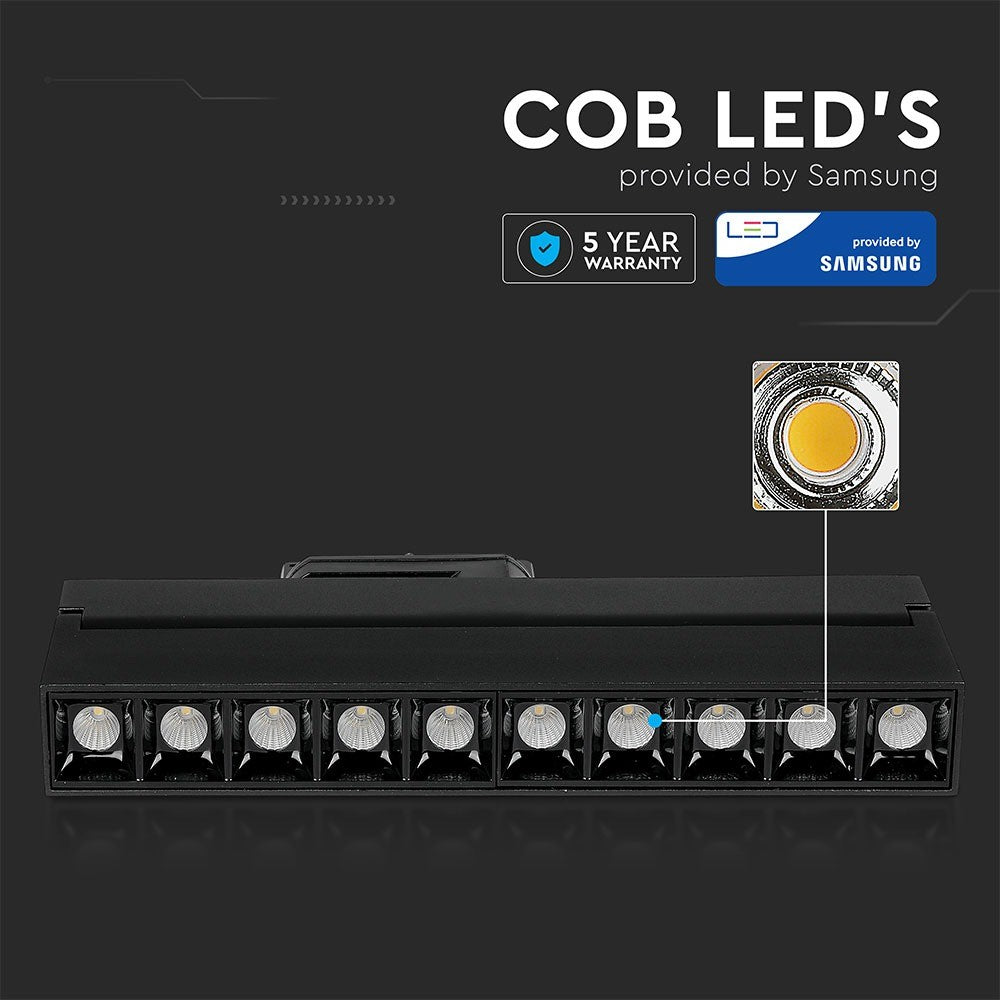 25W Lampa liniowa LED na szynoprzewód / Chip SAMSUNG / Barwa:2700K / Obudowa: Czarna