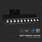 25W Lampa liniowa LED na szynoprzewód / Chip SAMSUNG / Barwa:2700K / Obudowa: Czarna