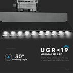 25W Lampa liniowa LED na szynoprzewód / Chip SAMSUNG / Barwa:4000K / Obudowa: Czarna