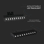 25W Lampa liniowa LED na szynoprzewód / Chip SAMSUNG / Barwa:4000K / Obudowa: Czarna