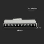 25W Lampa liniowa LED na szynoprzewód / Chip SAMSUNG / Barwa:2700K / Obudowa: Biała