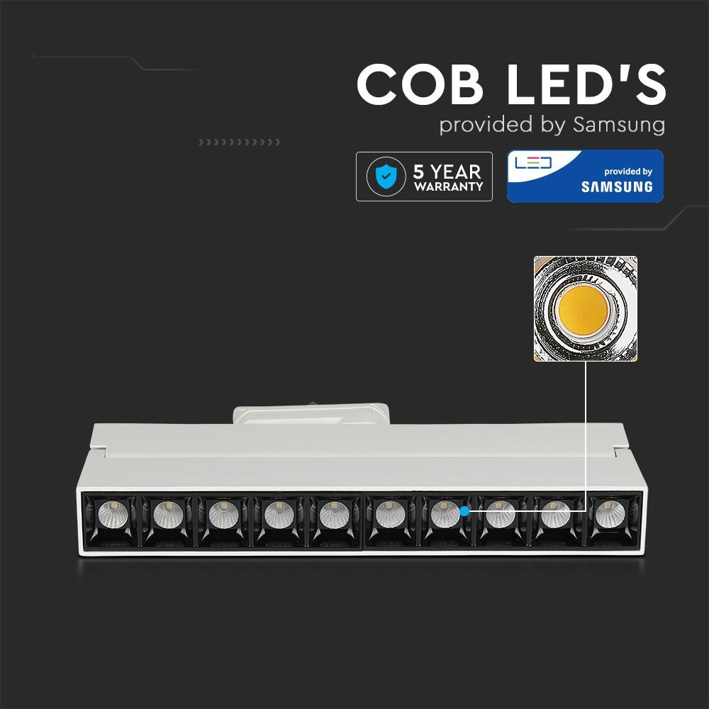 25W Lampa liniowa LED na szynoprzewód / Chip SAMSUNG / Barwa:4000K / Obudowa: Biała