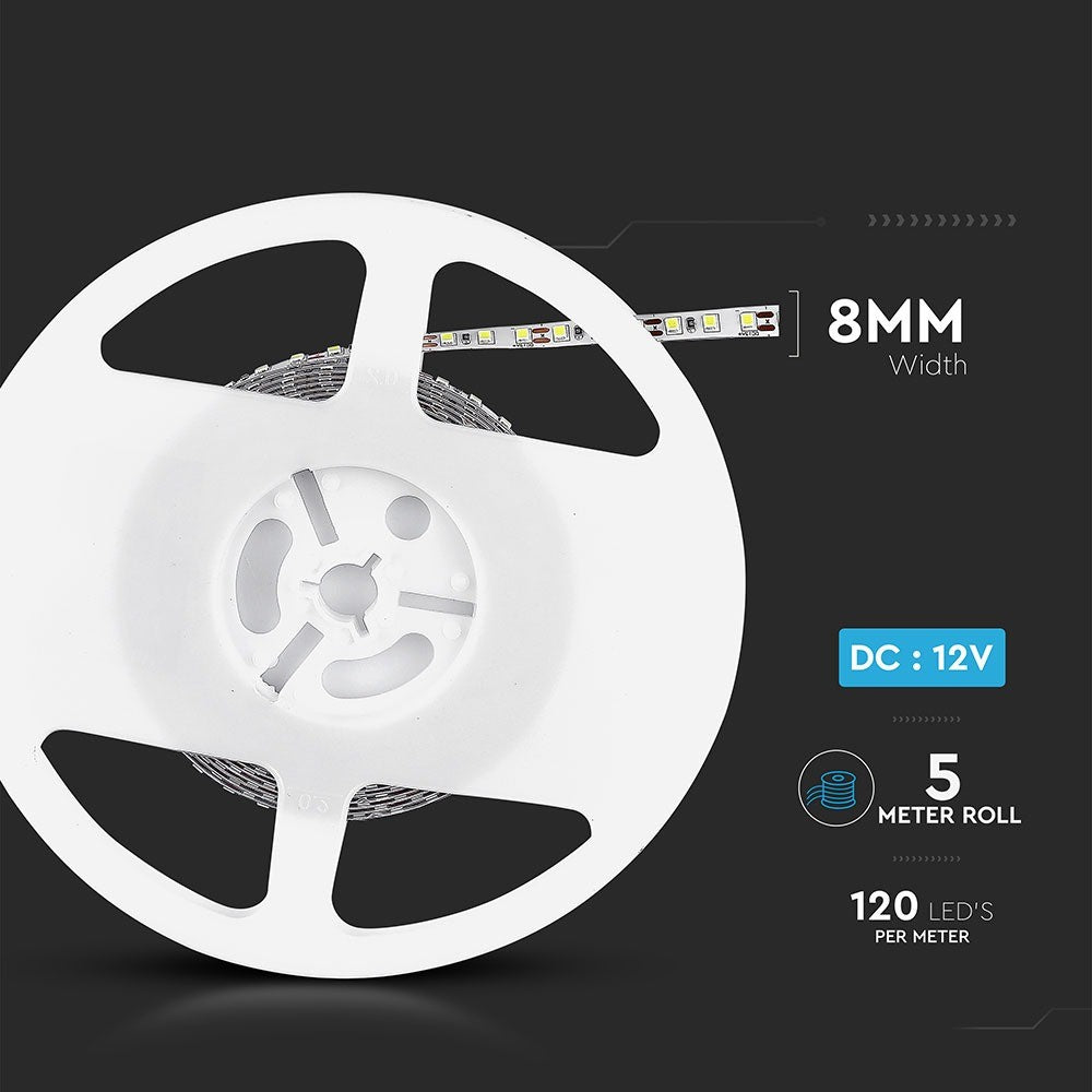 7.2W Taśma LED / Barwa:6000K / IP20 / Rolka:5m