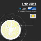 100W Oprawa Highbay LED / Chip SAMSUNG / Barwa:6000K / Obudowa: Czarna / Skuteczność: 160lm/W