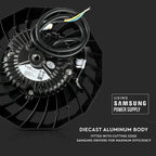 100W Oprawa Highbay LED / Chip SAMSUNG / Barwa:6000K / Obudowa: Czarna / Skuteczność: 160lm/W