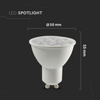 6W GU10 Żarówka LED / Chip SAMSUNG / Barwa:3000K / Kąt 10'D / Trzonek:GU10