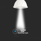 6W GU10 Żarówka LED / Chip SAMSUNG / Barwa:6400K / Kąt 10'D / Trzonek:GU10