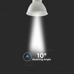 6W GU10 Żarówka LED / Chip SAMSUNG / Barwa:4000K / Kąt 10'D / Trzonek:GU10