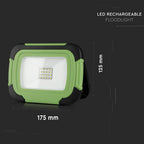 10W Naświetlacz LED z akumulatorem / Chip SAMSUNG / Barwa: 4000K / Funkcje: Sygnał SOS+USB+MICRO SOCKET