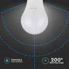 12W Żarówka LED A60 / Chip SAMSUNG / Barwa:3000K / Trzonek:E27 / Ściemniana