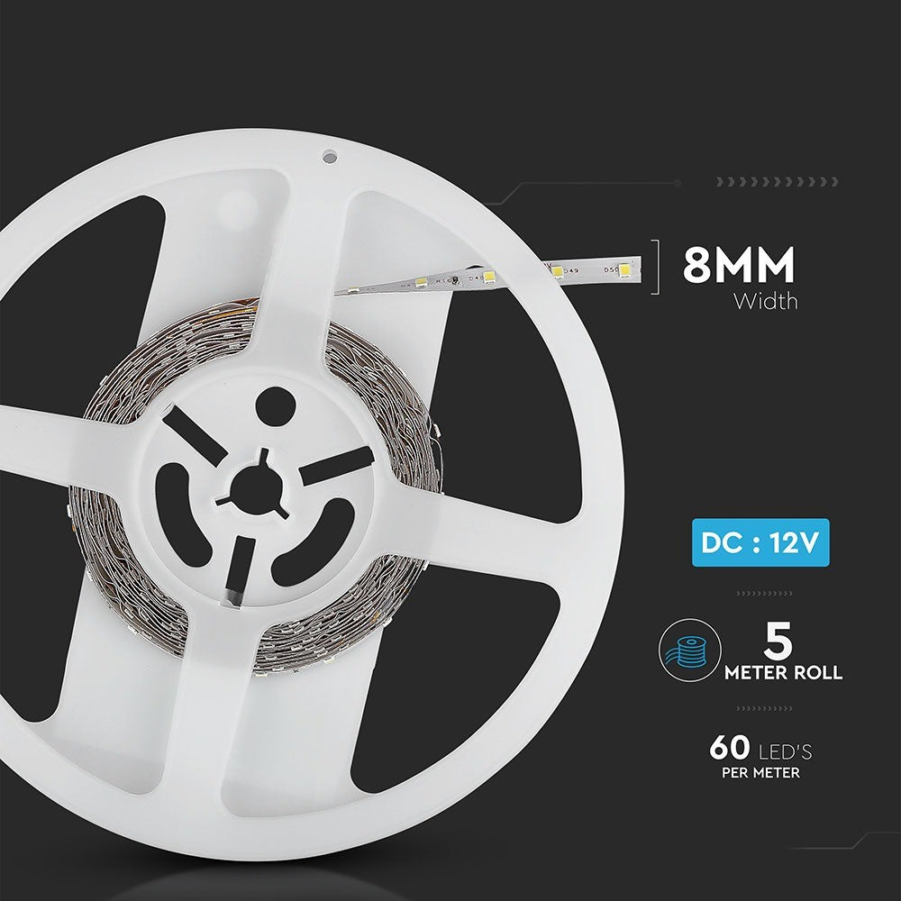 3.6W Taśma LED / Barwa:6000K / IP20 / Rolka:5m