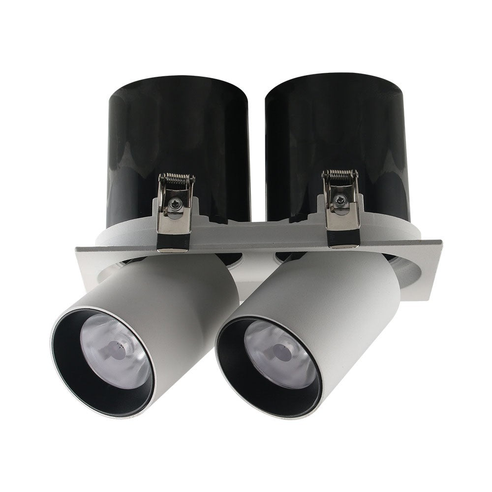 36W Oprawa downlight LED na teleskopie / Chip SAMSUNG / Barwa:4000K / Obudowa: Biały + Czarny