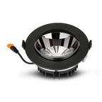 10W Reflektor COB Downlight / Chip SAMSUNG / Barwa:3000K / Obudowa: Czarna