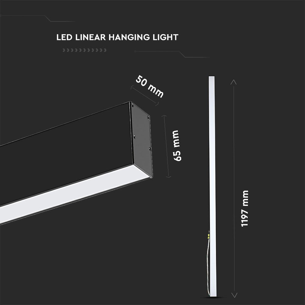 40W Lampa Biurowa / Chip SAMSUNG / Barwa:3w1 / Obudowa: Czarny