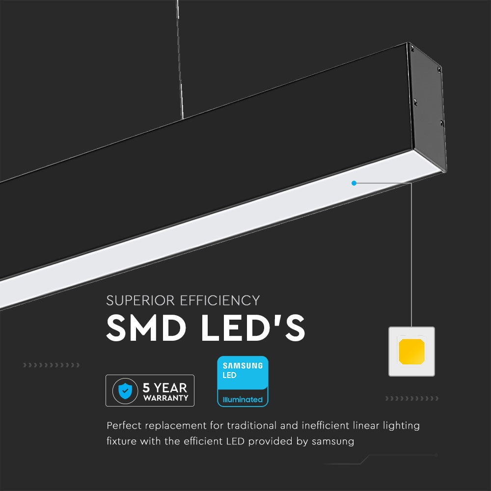 40W Lampa Biurowa / Chip SAMSUNG / Barwa:3w1 / Obudowa: Czarny