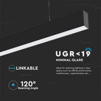 40W Lampa Biurowa / Chip SAMSUNG / Barwa:3w1 / Obudowa: Czarny