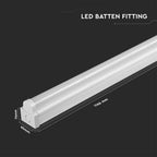24W Lampa zintegrowana /Długość: 120cm / Chip Samsung / Barwa:6400K / Skuteczność: 120lm/W