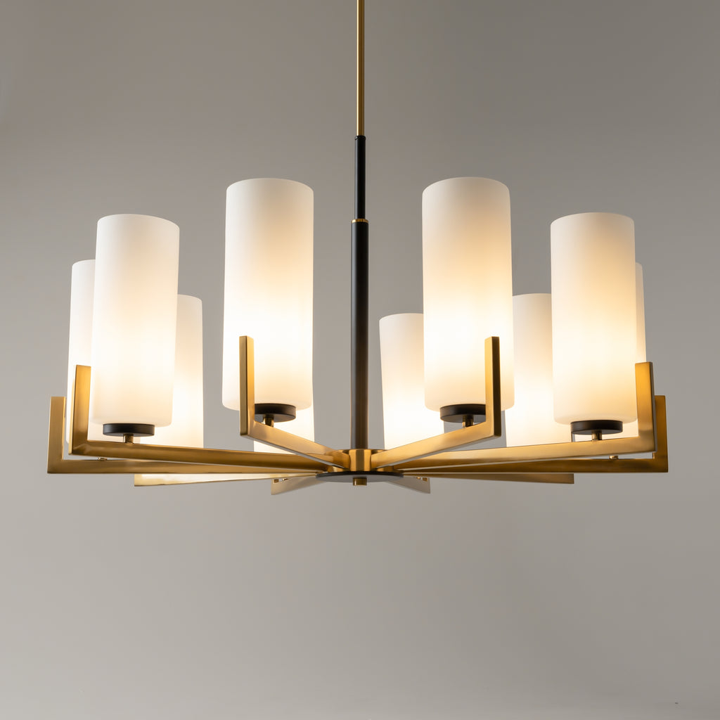 Maytoni Lampa wisząca Fortano - Metal - Czarny + mosiądz MOD089PL-10BS