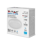 14W Plafon LED / Chip Samsung / Barwa:3w1 / IP54