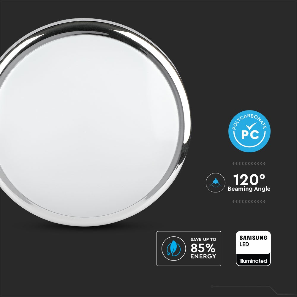 14W LED / Chip Samsung / Barwa:3w1 / Chrom / IP65