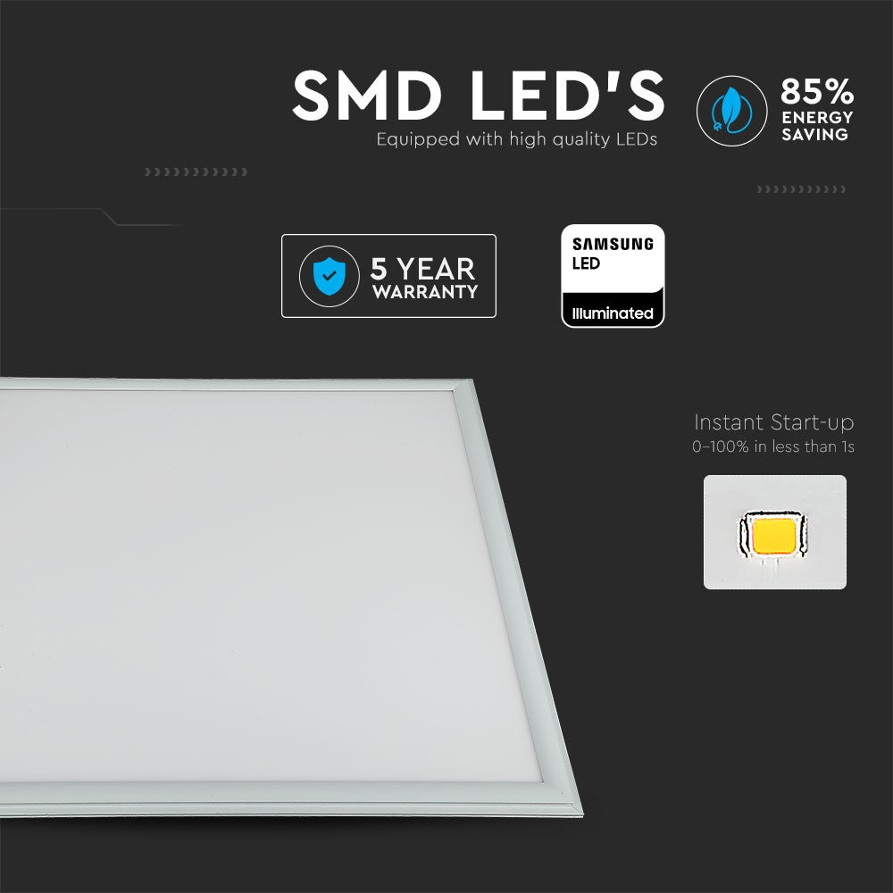 45W Panel LED 600x600mm / Samsung / Barwa:4000K / UGR<19