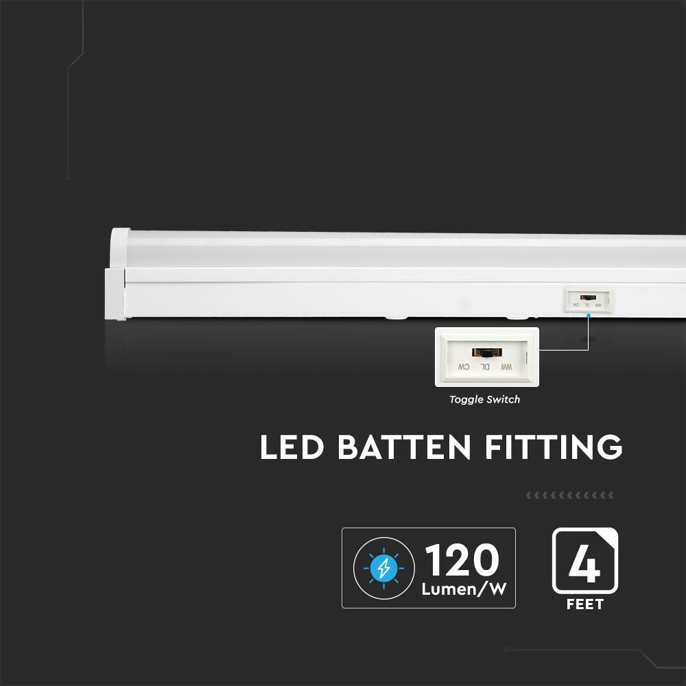 40W Belka oświetleniowa LED 120cm / Chip SAMSUNG / Barwa: regulowana w zakresie 3000K,4000K,6000K / 5 Lat gwarancji
