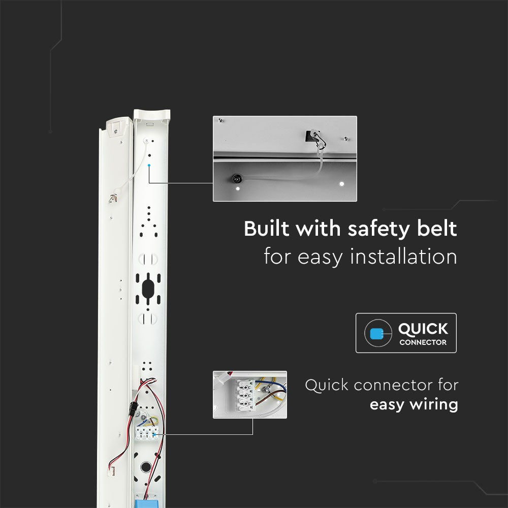 40W Belka oświetleniowa LED 120cm / Chip SAMSUNG / Barwa: regulowana w zakresie 3000K,4000K,6000K / 5 Lat gwarancji