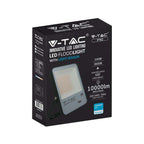 100W Naświetlacz LED SMD z czujnikiem zmierzchu / Chip SAMSUNG / Barwa:6400K / Obudowa: Czarna/ Skuteczność 100lm