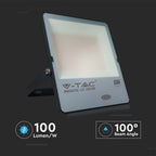 200W Naświetlacz LED SMD z czujnikiem zmierzchu / Chip SAMSUNG / Barwa:4000K / Obudowa: Czarna/ Skuteczność 100lm
