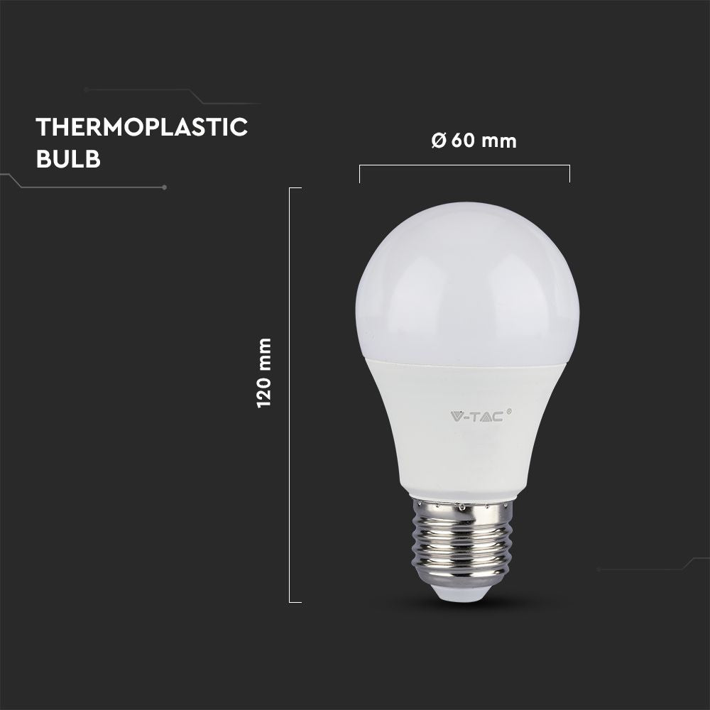 12W Żarówka LED A60 / Chip SAMSUNG / Barwa:6400K / Trzonek:E27 / ściemniana
