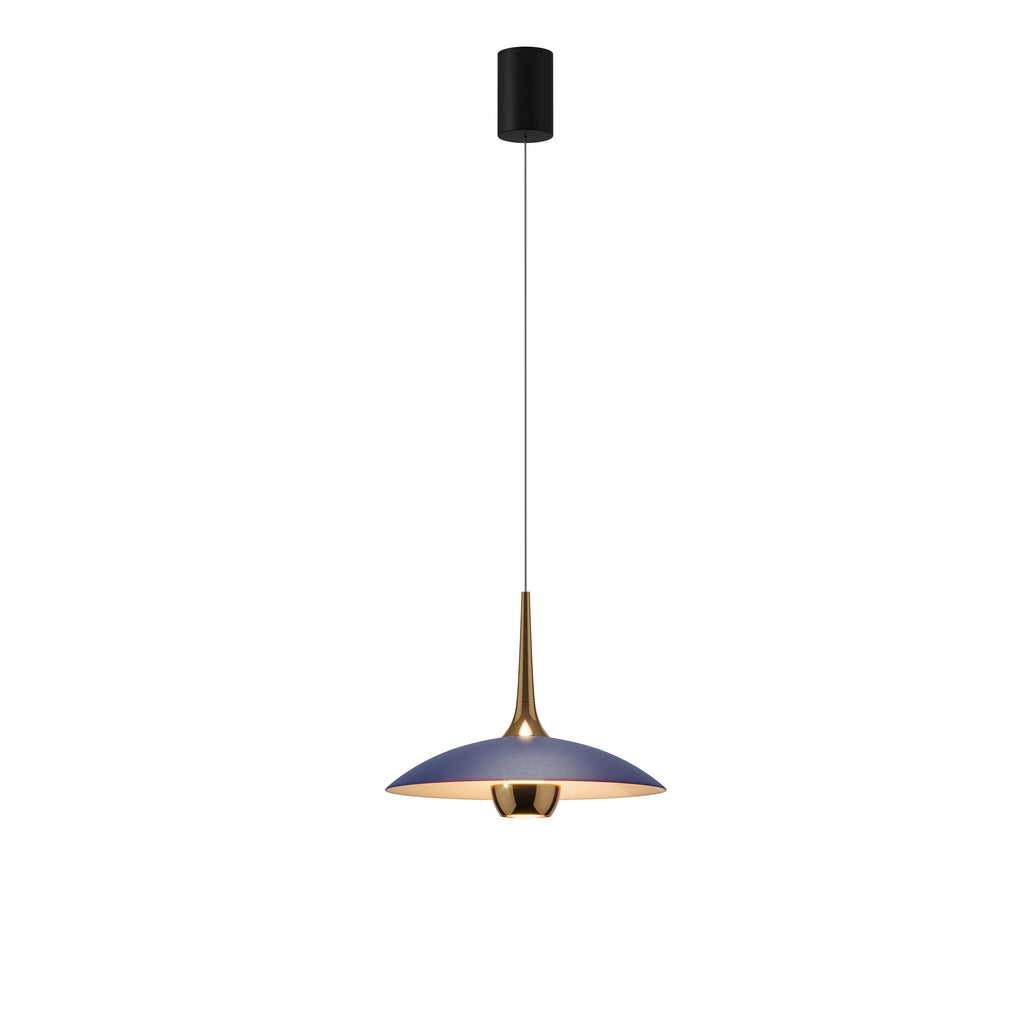 Maxlight Lampa wisząca Manuka - Aluminium - Niebieski + złoty P0675