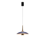 Maxlight Lampa wisząca Manuka - Aluminium - Niebieski + złoty P0675
