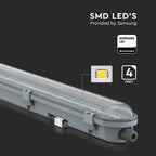 36W Lampa hermetyczna 120cm / Chip Samsung / Klosz Transparentny / Barwa:4000K