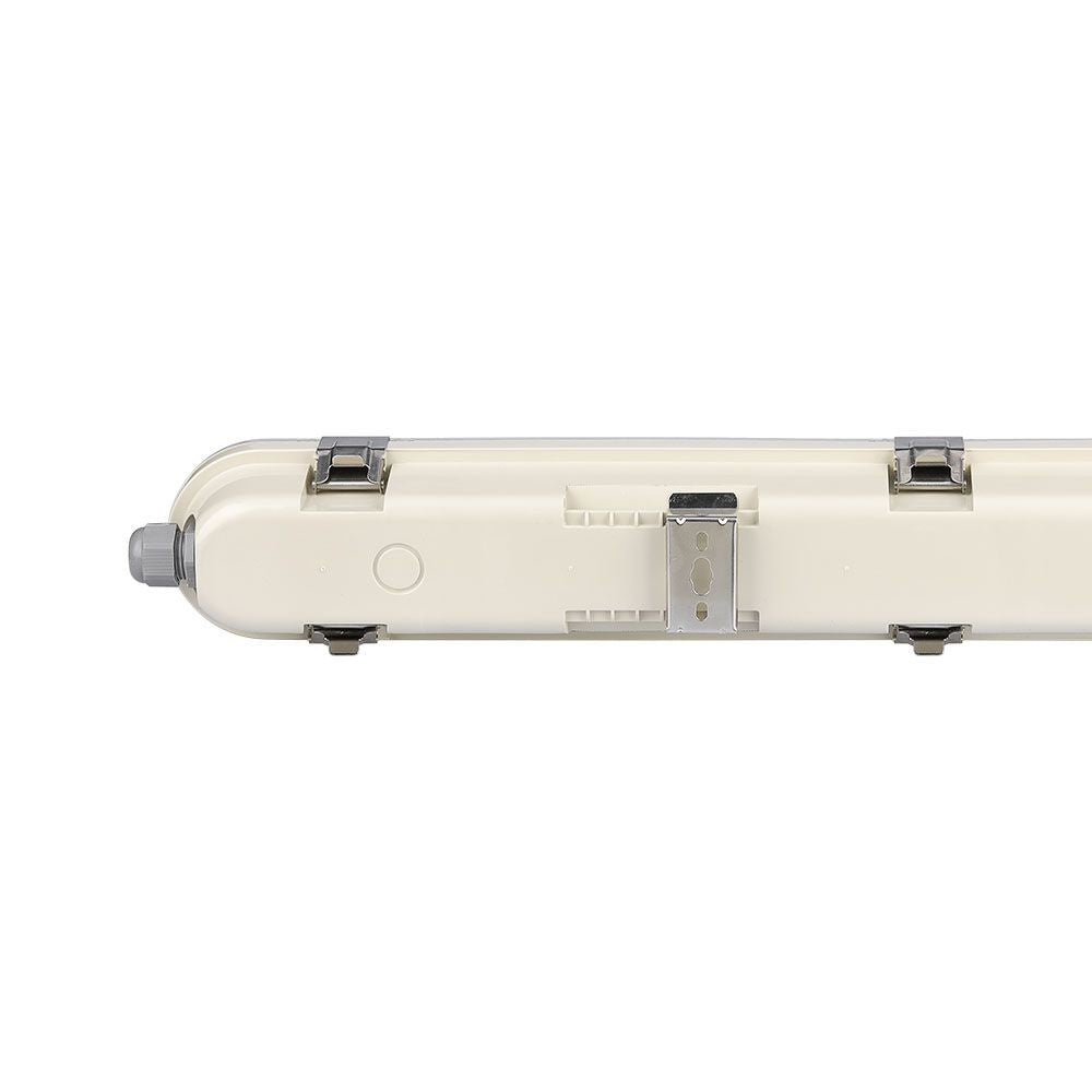 48W Lampa hermetyczna 150cm / Chip Samsung / Klosz Transparentny / Klipsy: stal nierdzewny / Barwa:4000K