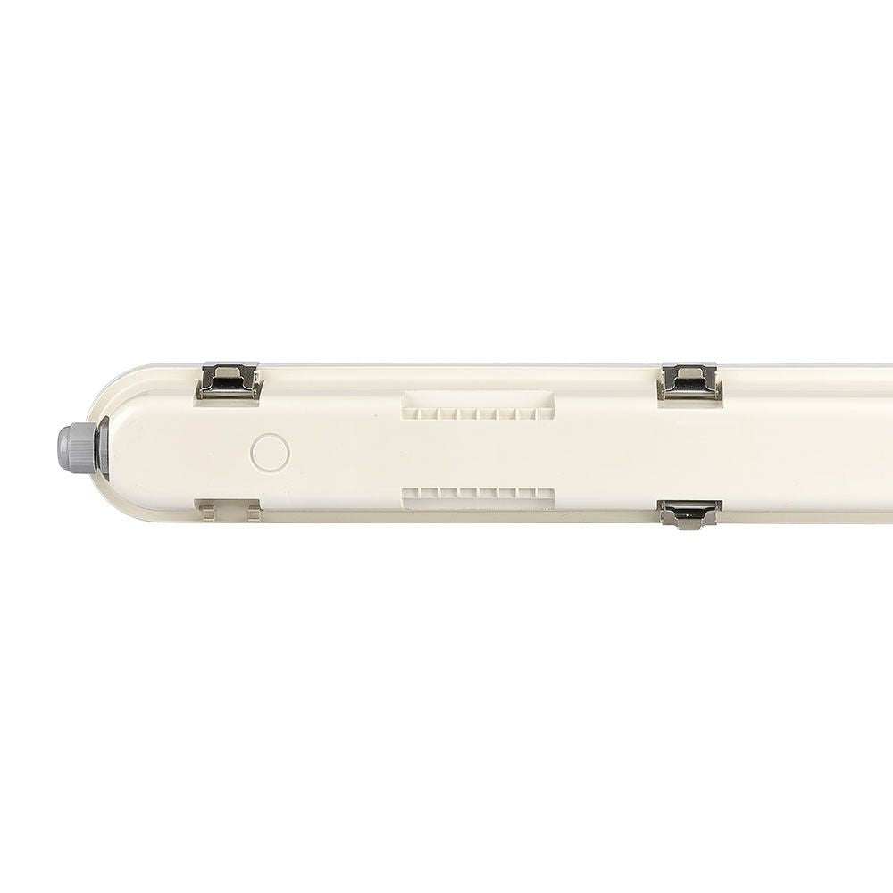 36W Lampa hermetyczna 120cm / Chip Samsung / Klosz Mleczny / Klipsy: stal nierdzewny / Barwa:4000K